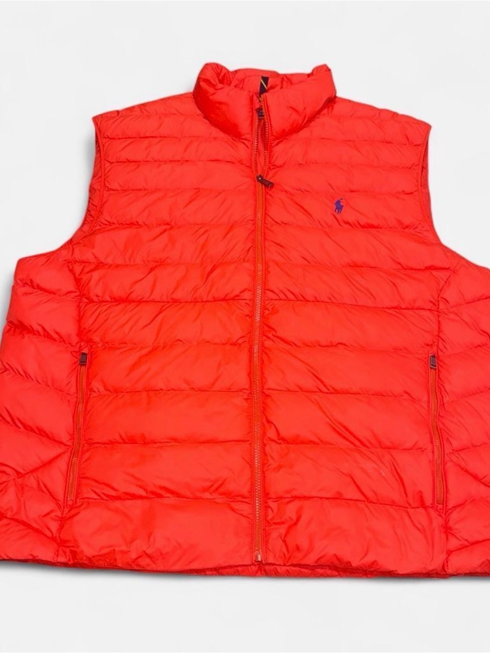 Polo by Ralph Lauren Bright Red Quilted Puffer Vest